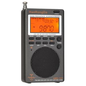 Radio Hrd 747 Portable Radio Fm/mw/sw/ssb/lsb/air/cb/vhf/uhf/ubd/wx Fullband Mini Radio Receiver Stereo Digital Radio Rechargeable