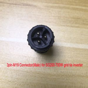 3 PIN-M19 M25 Vattentät IP67 Man/kvinnliga kontakter för SG-serie 1000W/1200W/1400W Mikroinverterare med CE ROHS-certifiering