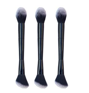 1 pcs Polver Blush Blush Blush Brush Double Ending Pro Contouring Sculpting Foundation Brush Professional Make Up Tools6383602