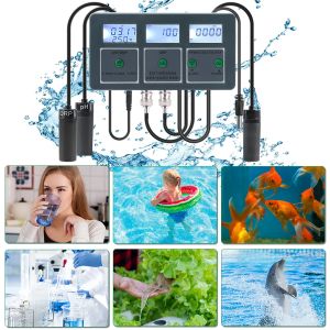 Tuya WiFi 8 In 1 Water Quality Detector S.G/PH/EC/ORP/TDS/CF/SALT/TEMP Measuring Analyzer Water Monitor Water Quality Tester