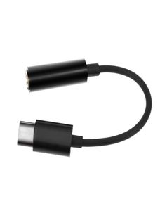 Högkvalitativa hörlurar Adapter Typec 35 Jack Earphone Cable USBC till 35mm Aux för Huawei Mate P20 Pro Xiaomi Mix6495986