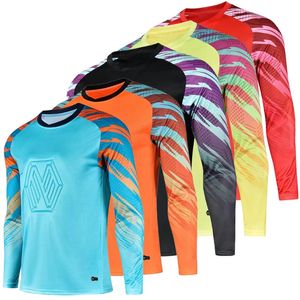 Men Boys Football Jersey Custom Goal Keeper Longo Mangas Longo Crianças e Ruaco de Adultos Uniformes de Futebol 240402