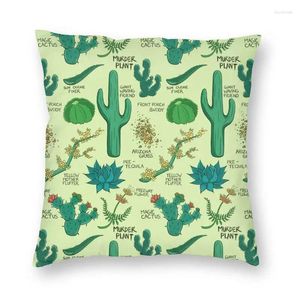 Kudde Native Tropical Desert Succulent Cactus Throw Case Home Decor Cacti Cover 45x45cm Pillowcover For Living Room