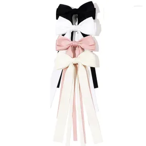 Party Supplies 4PCS Ribbon Bowknot Hair Clip Teens Spring Hairpin Braids Ponytail