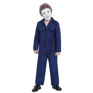 Crianças Michael Myers Costume Cosplay Movie Halloween Personagem Uniforme com máscaras para crianças Party Cos Suit para meninos meninas