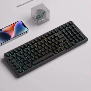 Tillbehör 131 Nyckel Black PBT KeyCap Backbellitt RGB OEM -profil Sidavtryck Sträng genom nyckelknappar för Cherry MX Mechanical Gaming Keyboard