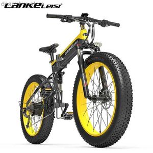 Bikes Lankesi 1000W Ectric Bike Fett Ebike Folding E Bike 48V Ectric Mountain Bicyc 26-Zoll-Ektric Bike Fett MTB Ebike L48