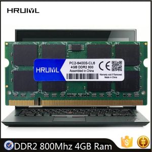 Rams Hruiyl PC2 6400S 200PIN LAPTOP MEMORY DDR2 800MHz 4GB 1.8V Sodimm Notebook High Performance Notebook 2RX8 RAM DualChannel används