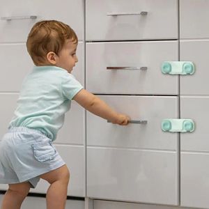 Greladeira Bloqueio de segurança Baby Fridge Porta Bloqueio Bloqueio 3pcs Provo de criança Segurança do bebê trava trava Todo o objetivo