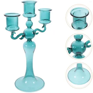 Candele Candele Light Candele trasparente in vetro Candelabro Candelabro piccolo decorativo Candele per la casa Accessori Cangoli Candlestick