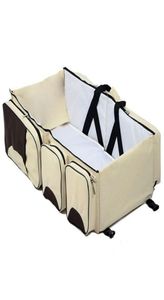 Baby 3 In 1 Multifunctional Diaper Bags Travel Bassinet Portable Bassinet Changing Pad Station8323815