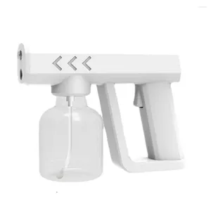 Liquid Soap Dispenser Portable Nano Electric Sterilizer Sprayers Atomization Disinfection Fog Machine USB Rechargeable Blue Light