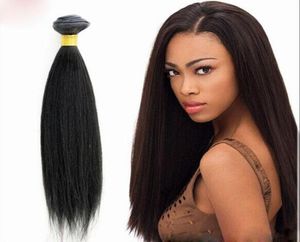 Capelli dritti di Yaki brasiliano di grado 5A 12QUOT28QUOT 100GPCS 3PCSLOTCHEAP YAKI HAKI CAPELLI UMANI WEAVEWOLE YAKI VIRGIN2479233