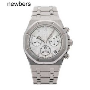 Homens Audempigut APS Factory Assista Swiss Movement Royal Oak Chronograph Automático Relógio de aço 26240ST OO.1320ST.07DBYD