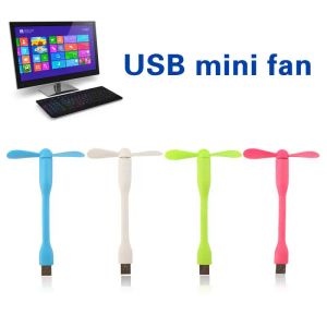 Kreatywny wentylator USB Elastyczna przenośna mini wentylator i lampa LED LED USB do zasilania notebook komputerowy Gadżet Nowy gadżet