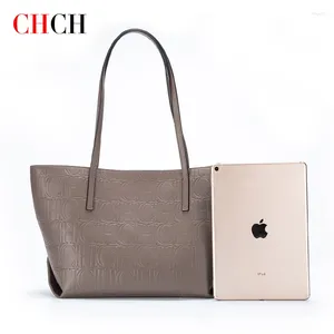 Shoulder Bags CHCH Classic Solid Letter Printing Women's Bag Made Of Cowhide Material Multi Functional Large Capacity Handbag