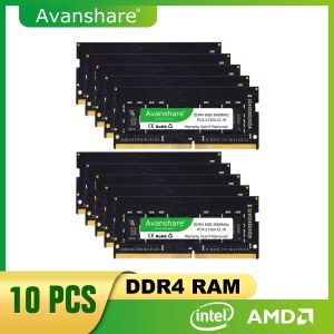 Rams Avanshare 10pcs Lot DDR4 4GB 8GB 16GB 3200MHz 2666MHz 2400MHz SODIMM Memoria RAM Memoria 1.2V per laptop Notebook Computer