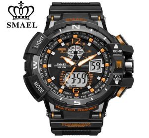 Smael Sport Watch Men 2021 Clock Male LEDデジタルクォーツリストウォッチメン