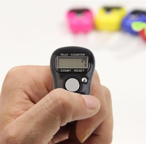 Mini Electronic LCD Digital Golf Hand Held Finger Ring Tally Counter Digit Stitch Marker Row Counter7679855