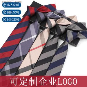 Boyun bağları Yeni polyester ipek erkek kravat 7cm ok jakard iş ziyafet kravat shengzhouq