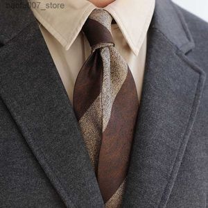 Neck więzi Neapol strzałka krawat 7 cm paski Twill poliester biznesowy włoski krawat mody butiqueq
