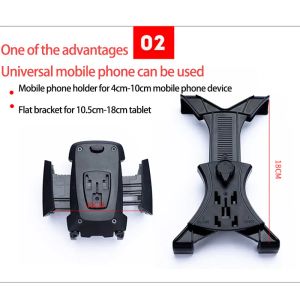 OUTMIX 2 in 1 Car Tablet Phone Holder Stand Bracket Car Truck Back Seat Headrest Phone Mount Holder for iPad Rear Seat Universal