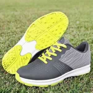 Stövlar Nya män Vattentäta golfskor Sneakes For Outdoor Quality Sneakers Anti Slip Walking Footwear Man 39-49 HRKI#