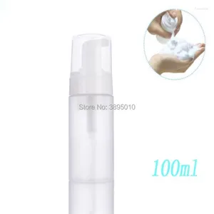 Storage Bottles 50pcs 100ml 150ml Empty Cosmetic Facial Cleanser Wash Cream Plastic Frosted Liquid Soap Foam Bottle Foamer Pump Container