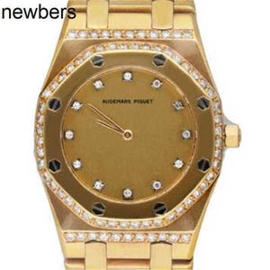 Men AudemPigut Luxury Aps Factory Watch Swiss Movement Aibi Royal Oak Diamond dial 18K Gold Womens WatchEZ1M