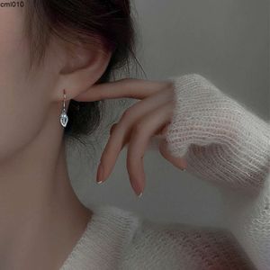 Difeng Sterling Silver Leaf Diamond Pearl Earrings小さな新鮮な葉多様な耳フックジュエリー