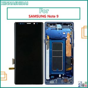 Super OLED 6.4 '' LCD z ramką dla Samsung Galaxy Note 9 N960D N960F Wyświetlacz ekran dotykowy Zespół Digitizer+Bezpłatne narzędzia
