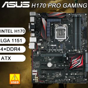 Материнские платы H170 Материнская плата ASUS H170 Pro Gaming LGA 1151 DDR4 64GB USB3.1 PCIE 3.0 M.2 HDMI ATX поддерживает CORE SIXGEN I7/I5/I3 серии