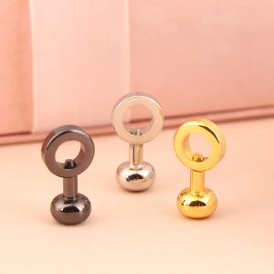 1PC Metal Ball Post med O Ring Studs Hitets Nail Screwback Round Head Spots Spikes Leather Craft Phone Case Decor Accessories