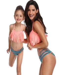 Match Family Match Swimwear Mother e figlia Lady Kid Mum and Me Bikini Bahitng Swimsuit Brachwear Mom Girls Swimming Clothing1431438