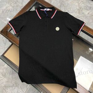 Men's T-Shirts Designer mens Basic business polos T Shirt fashion france brand Mens T-Shirts embroidered armbands letter Badges polo shirt shorts T240409