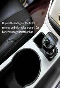 充電器X8 FMトランスミッターAUXモジュレーターBluetoot Car Bluetoothハンズフリー電話、高速充電キットO MP3プレーヤー3.1AデュアルUSB再生アクセサリー9547629