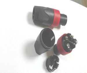 Hochwertiger Red Speakon 4 Pin Männlicher Stecker kompatibler Audiokabel -Adapter1018010