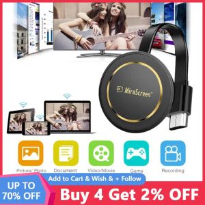 Box Mirascreen G14 2.4G/5G Wireless Hdmicompatible Dongle TV Stick Miracast TV Cast Display för iOS/Android Chogle Google Home