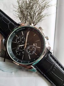 Classic fashion luxury men's watch, metal panel three-pin small needle does not work display calendar belt circular case