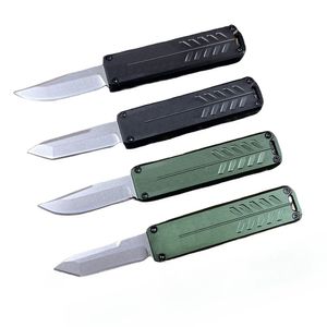 Promozione A6722 Coltello tattico automatico di piccole dimensioni D2 Stone Wash Blade CNC Aviazione Aviazione Manico in alluminio esterno campeggio escursionistico pesca da tasca con tasca da pesca Edc