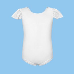 Bale Dans Şavkunları İçin Kızlar Toddler Leotard Jimnastik Fırıltı Kısa Kol Kıyafetleri Bale Dans Giyeri Eğitim Egzersizi Unitard