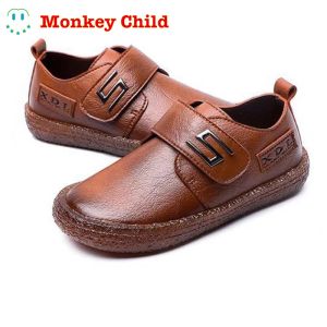 Sneakers Kids Genuine Leather Shoes For Boys School Show Dress Shoes Flats Classic British Oxford Shoes Children Wedding Loafer Moccasins