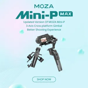 Gimbal Moza Mini P Max 3axis Gimbal Stabilizer for Smartphone/Action Cameras/GoPro/Light Mirrorless