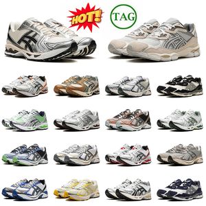 2024 Mode neue Frauen Herren Gel Tiger Running Schuhe Low og NYC White Clay Canyon Creme Black Metallic Plum Sneakers Sportplattform Leder joggen blaue Turnschuhe