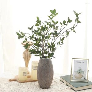 Flores decorativas de 108 cm de comprimento Flor Artificial Plant Tree Luxury Tree Fake Floral Green Living Living Festa de casamento Decoração ao ar livre