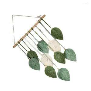 Tapissries Yysd Leaf Macames Wall Hanging Bedroom Home Decor Woven Estetic Tapestry vardagsrum Bröllopsdekoration Bakgrund