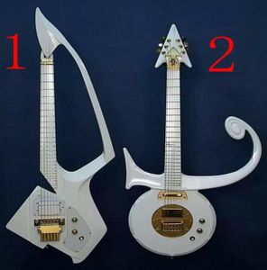 Yeni Özel Prens Beyaz Gitar Jerry Auerswald Model C Beyaz Prens Sembolü Elektro Gitar Seçimi 1 2 Özel Yapımı Çok Renkli AV6997382