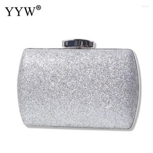 Evening Bags 2024 Silver Sequins Handbag Purse Clutches For Women Glitter Cocktail Party Wedding Red Elegant Clutch Bag