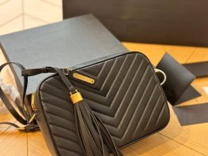 NEU MINI Lou Kamera 5A Frauenbeutel Designer Schulter Mode echte Leder -Messenger -Kette Taschen Handtasche Totes Bag Brieftasche