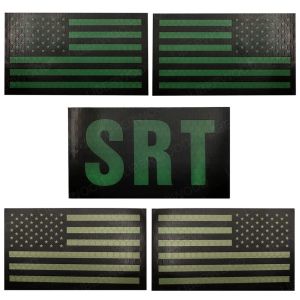 赤外線USA US FLAG REFFRECTIVE AMERICAN PATCH UNITEDSTATES SRT MIRITIOL SPECIAL TEAMS TACTICAL FASTENERアップリケフックループ